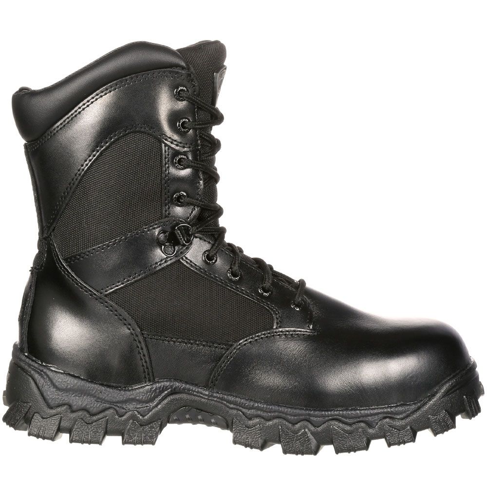 Rocky Alphaforce Side Zip Wp Non-Safety Toe Work Boots - Mens Black