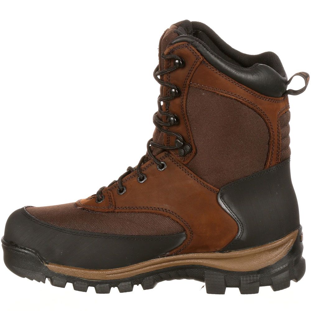 Rocky Core Wp Insulated Bt Winter Boots - Mens Dark Brown Back View