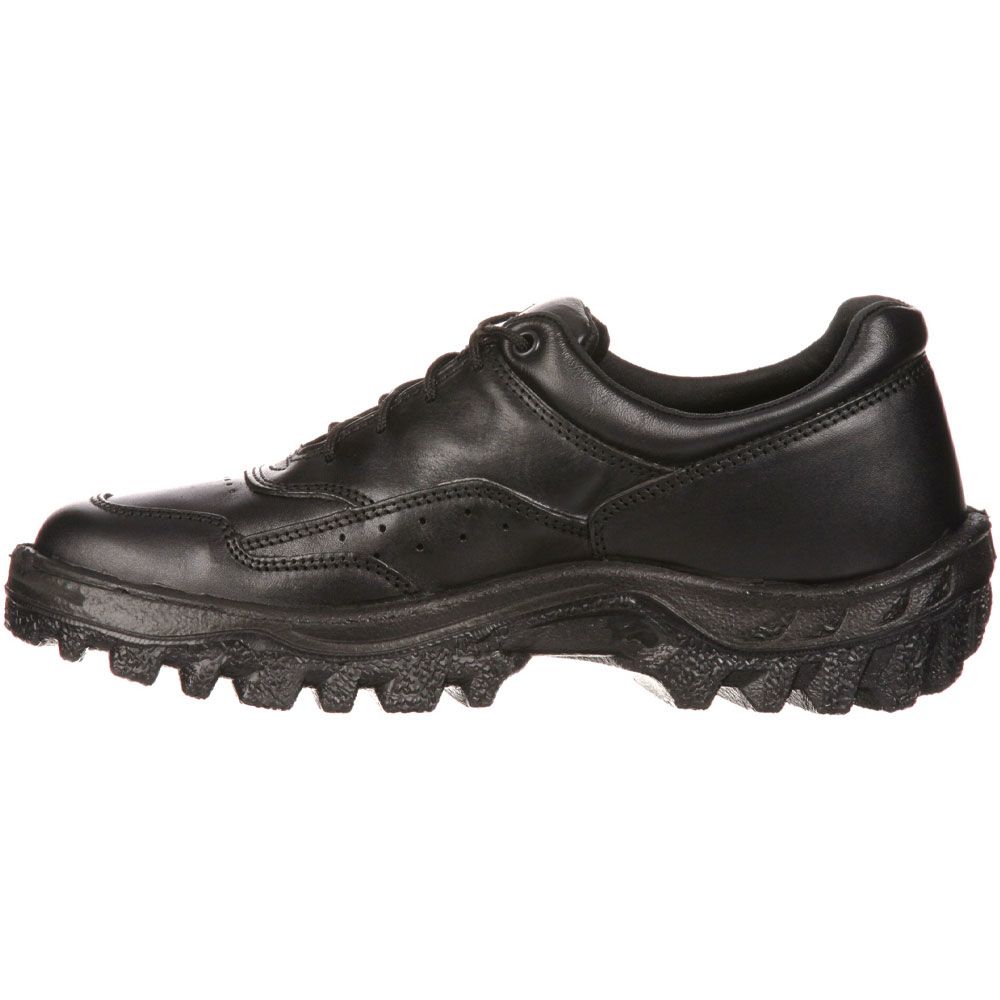 Rocky Tmc Duty Postal Ath Ox Non-Safety Toe Work Shoes - Mens Black Back View
