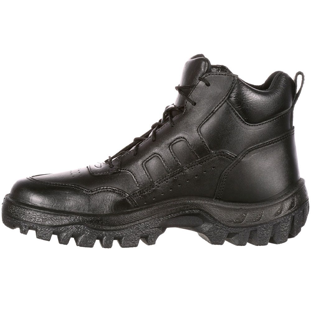 Rocky Tmc Postal Sprt Chukka Non-Safety Toe Work Boots - Mens Black Back View
