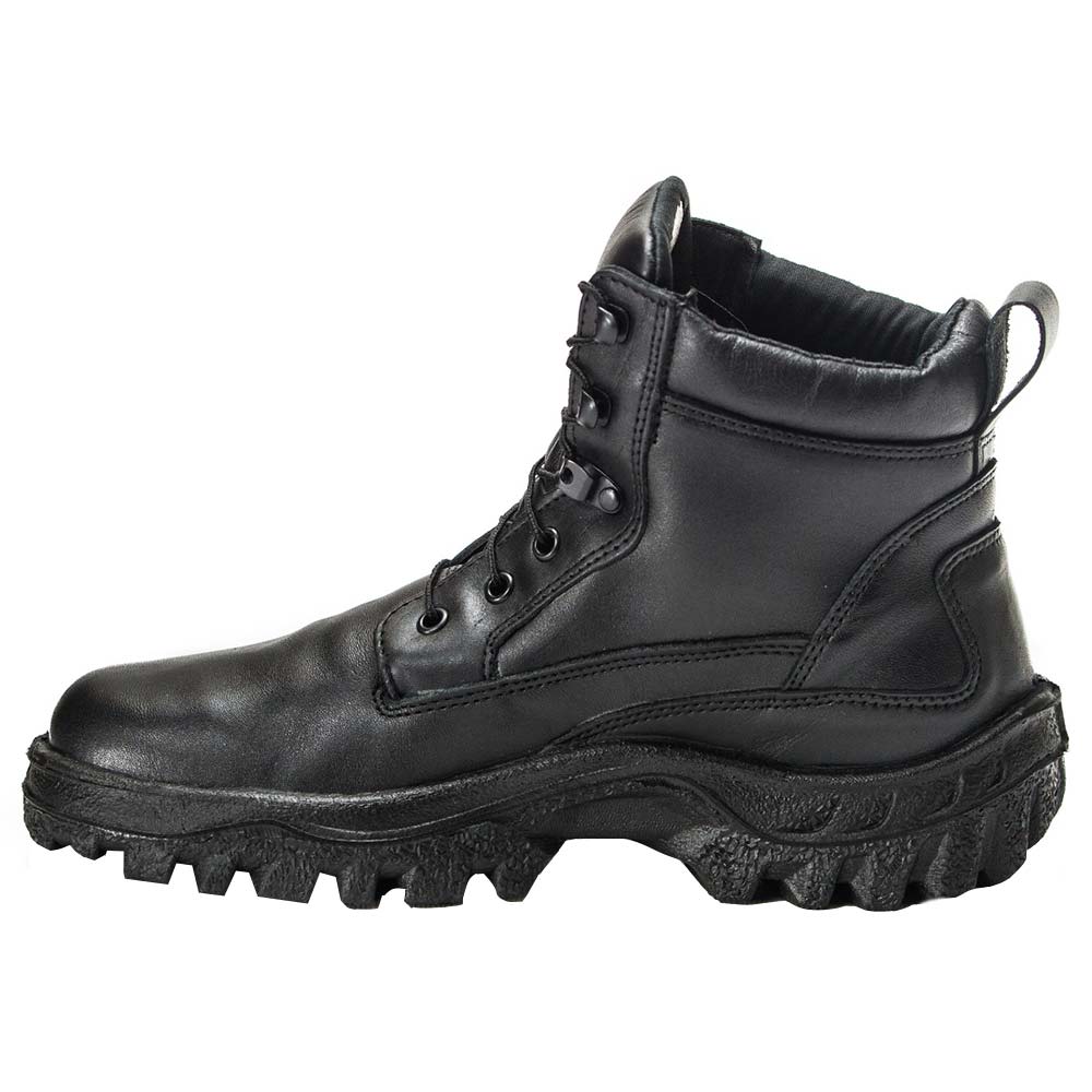 Rocky Tmc Non-Safety Toe Work Boots - Mens Black Back View
