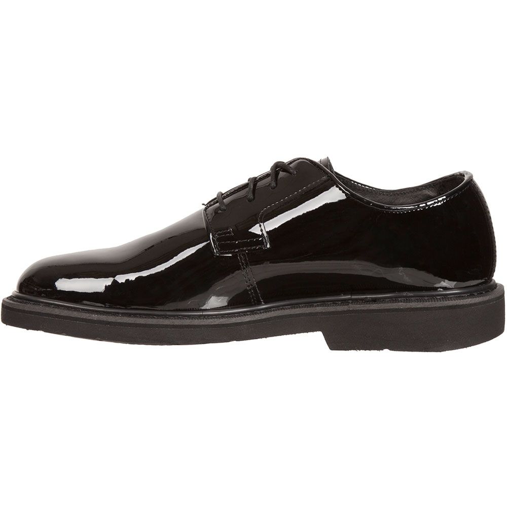 Rocky Gloss Leather Oxford Non-Safety Toe Work Shoes - Mens Black Back View