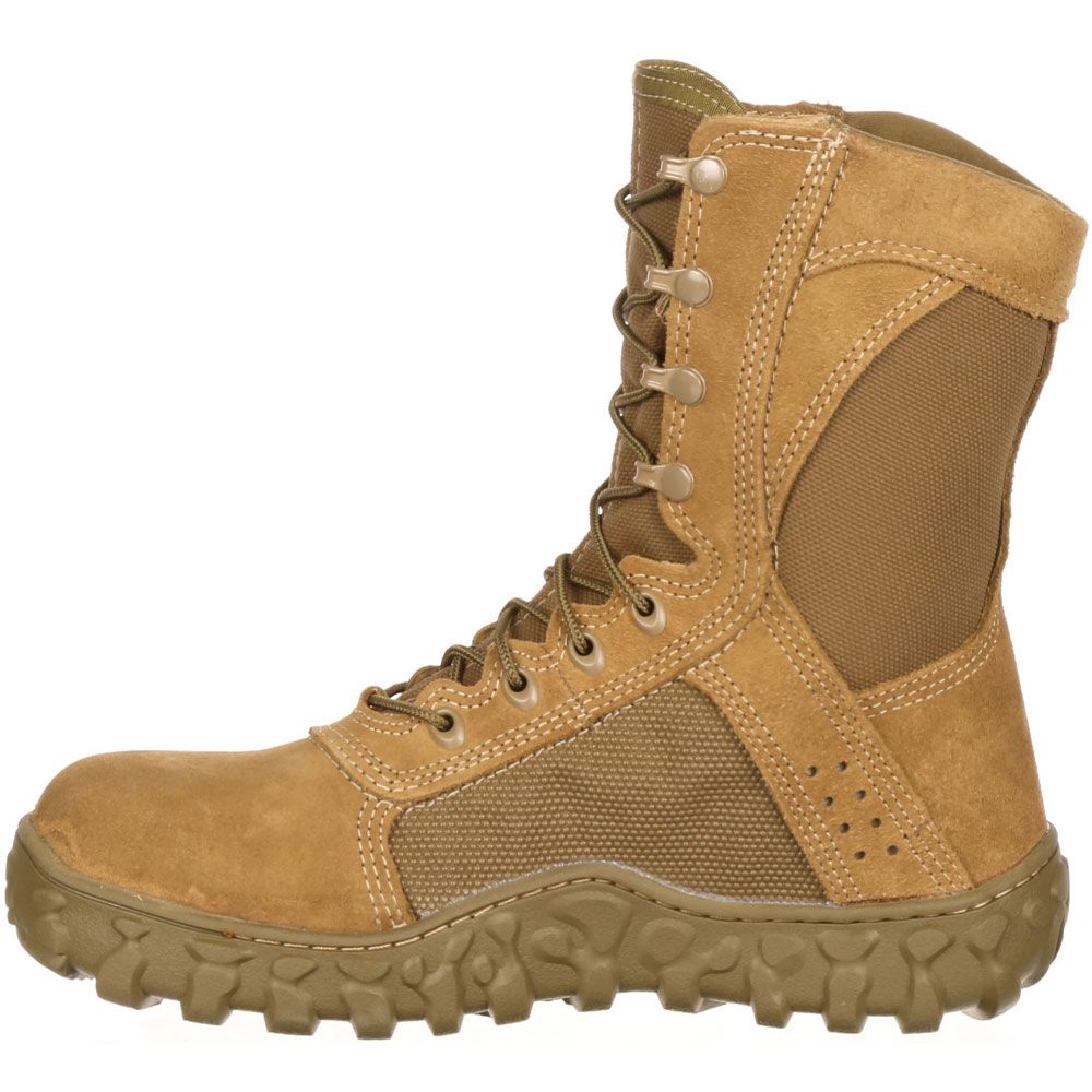 Rocky S2v St Tactical Safety Toe Work Boots - Mens Coyote Brown Back View