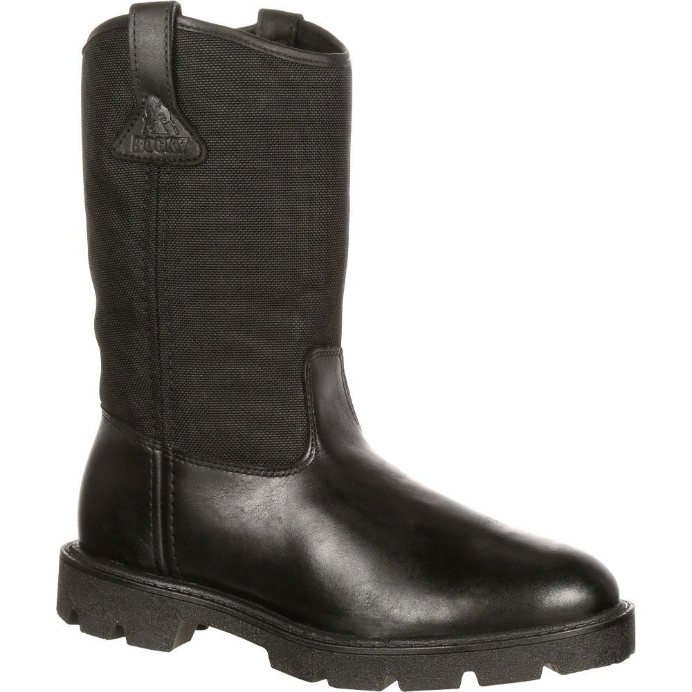 Rocky Warden 10in Duty Non-Safety Toe Work Boots - Mens Black