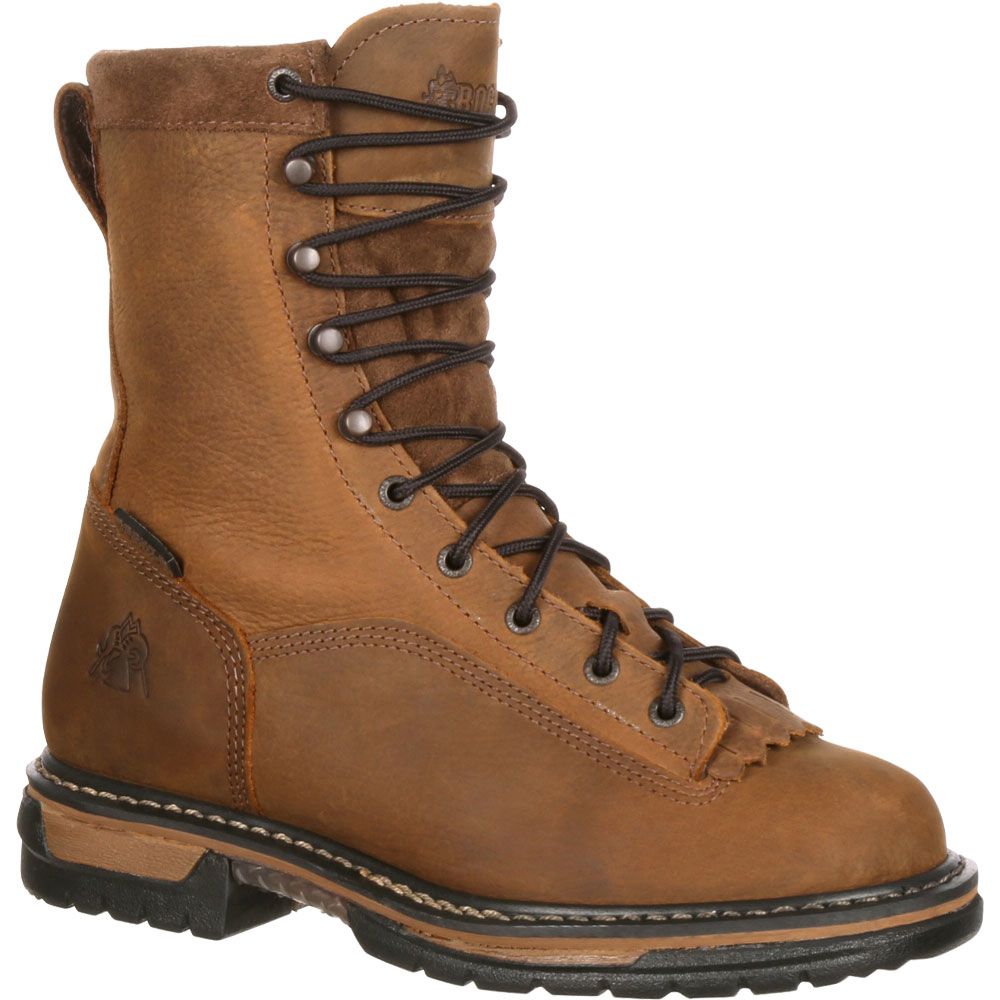 Rocky Ironclad 8in St Wp Safety Toe Work Boots - Mens Brown