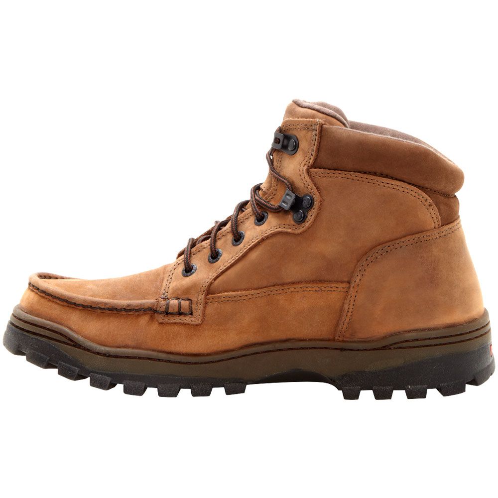Rocky Outback Gx Hiker Hiking Boots - Mens Light Brown Back View
