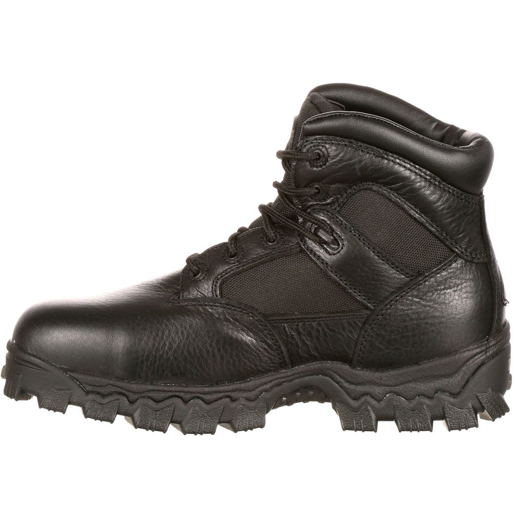 Rocky R6004 Composite Toe Work Boots - Mens Black Back View