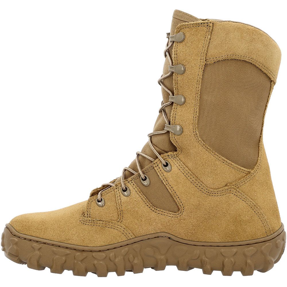 Rocky Rkc127 8" Wp Non-Safety Toe Work Boots - Mens Coyote Brown Back View