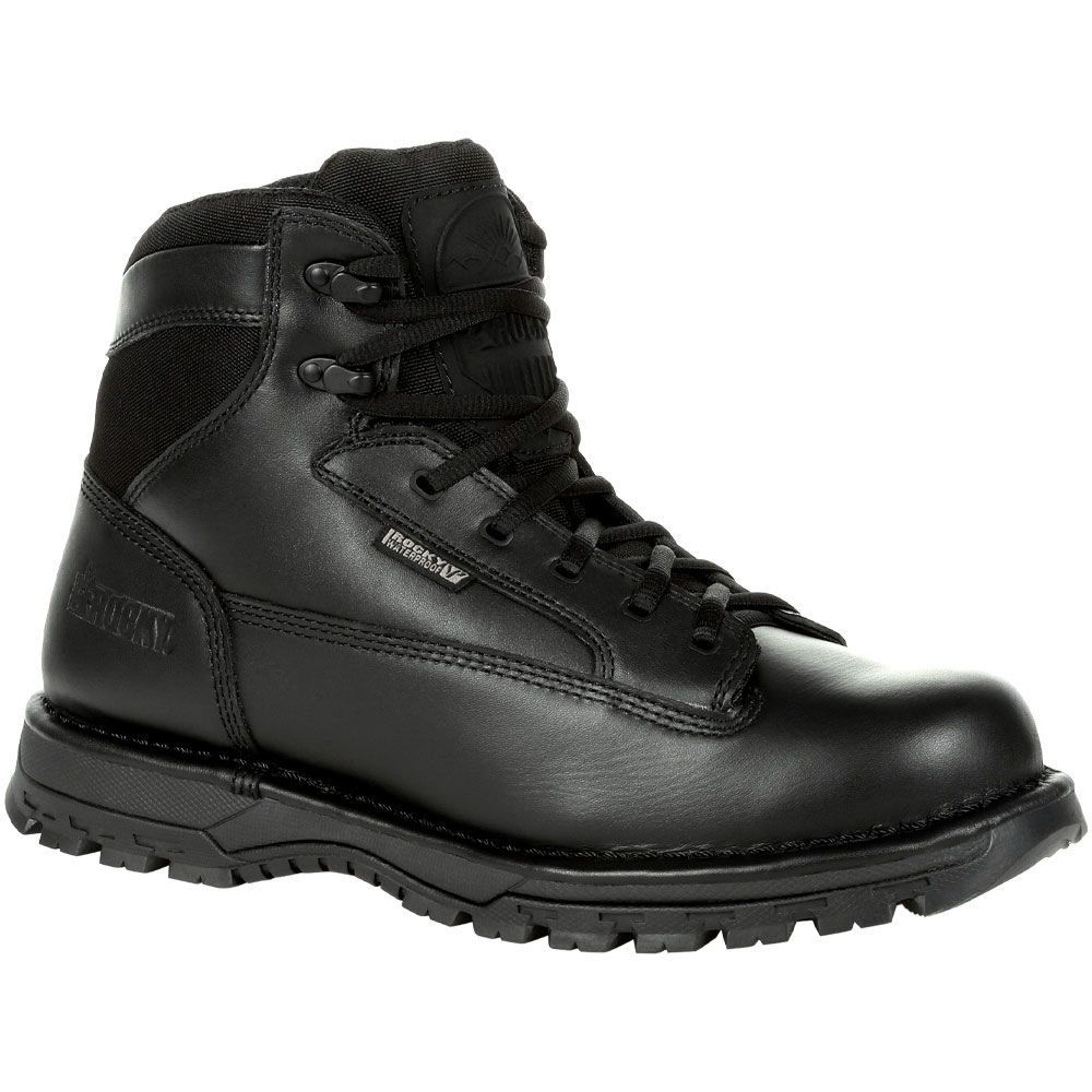Rocky Portland RKD0071 Mens Non-Safety Toe Work Boots Black