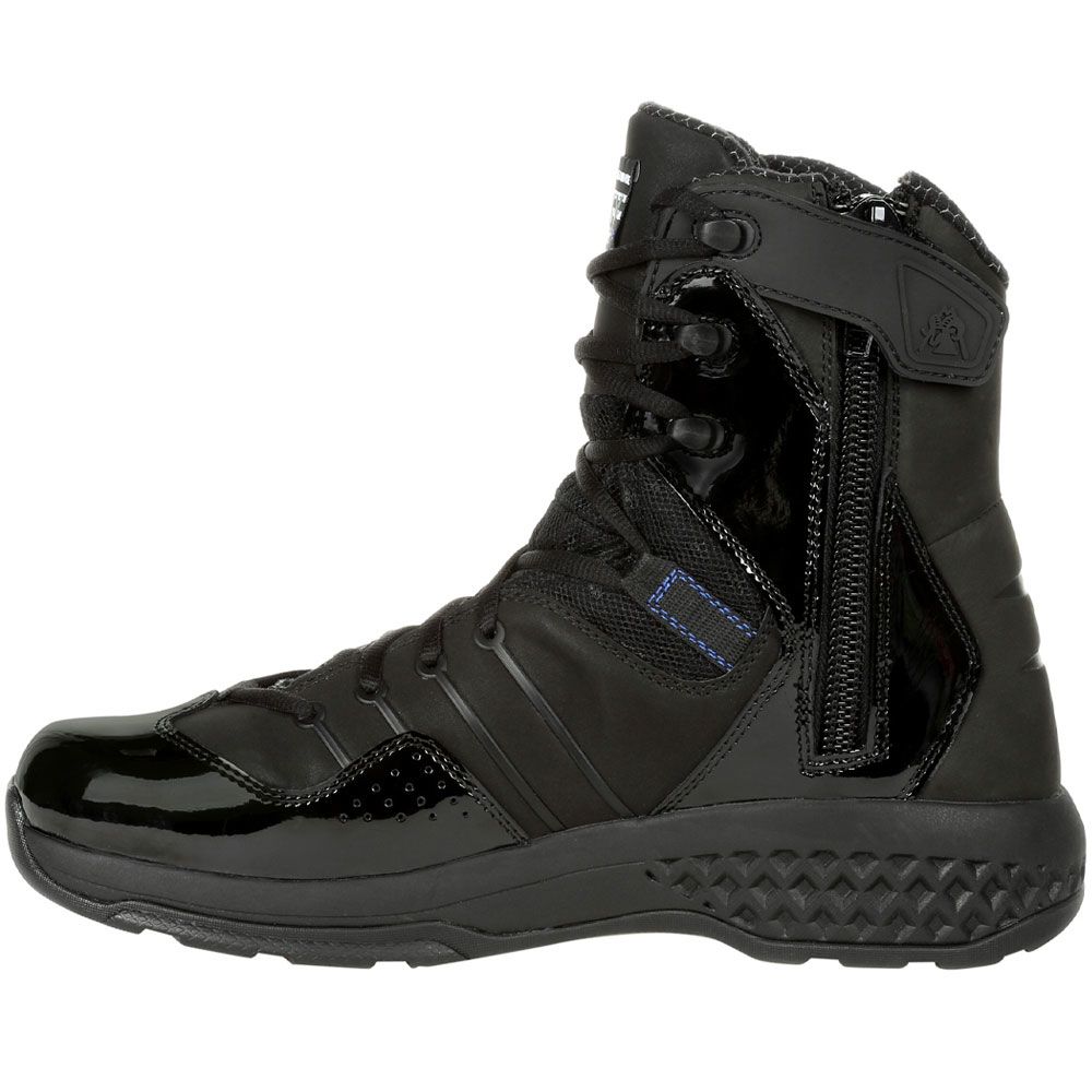Rocky Code Blue RKD0084 Mens Non-Safety Toe Work Boots Black Back View