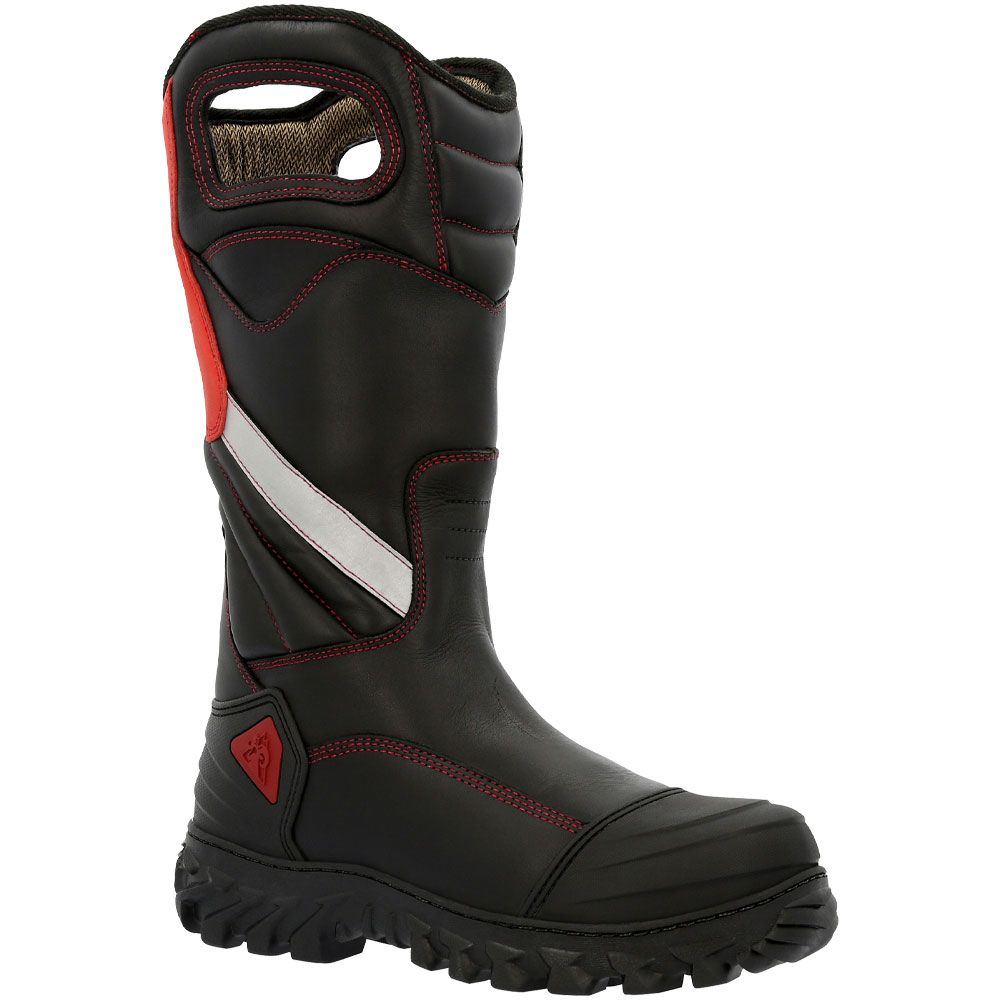 Rocky Code Red RKD0087 Composite Toe Work Boots - Mens Black Red