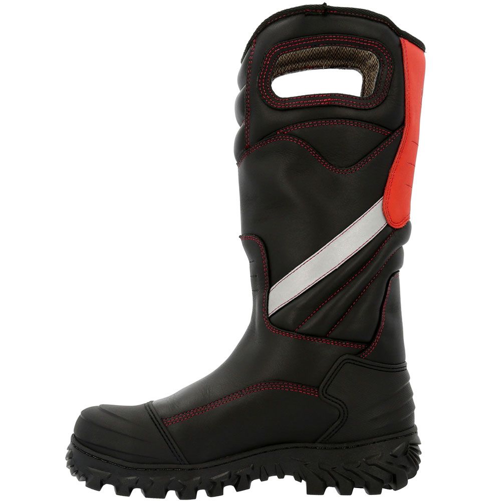 Rocky Code Red RKD0087 Composite Toe Work Boots - Mens Black Red Back View