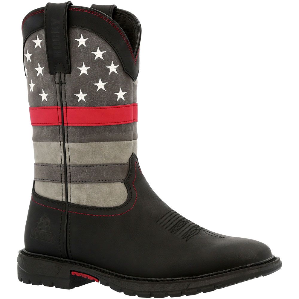 Rocky Red Line RKD0089 Womens Western Boots Black