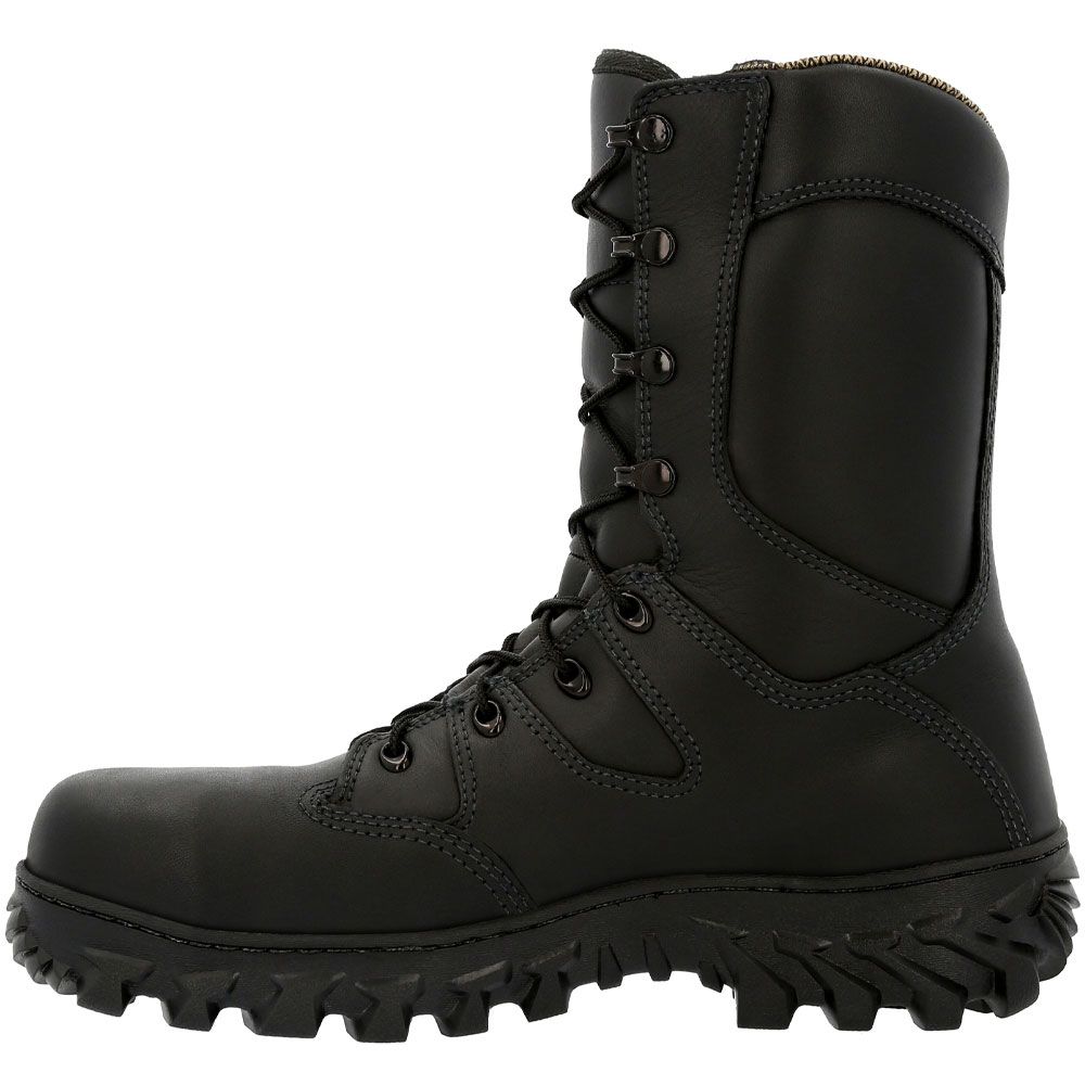Rocky Code Red Rescue NFPA RKD0091 Womens Comp Toe Fire Boots Black Back View