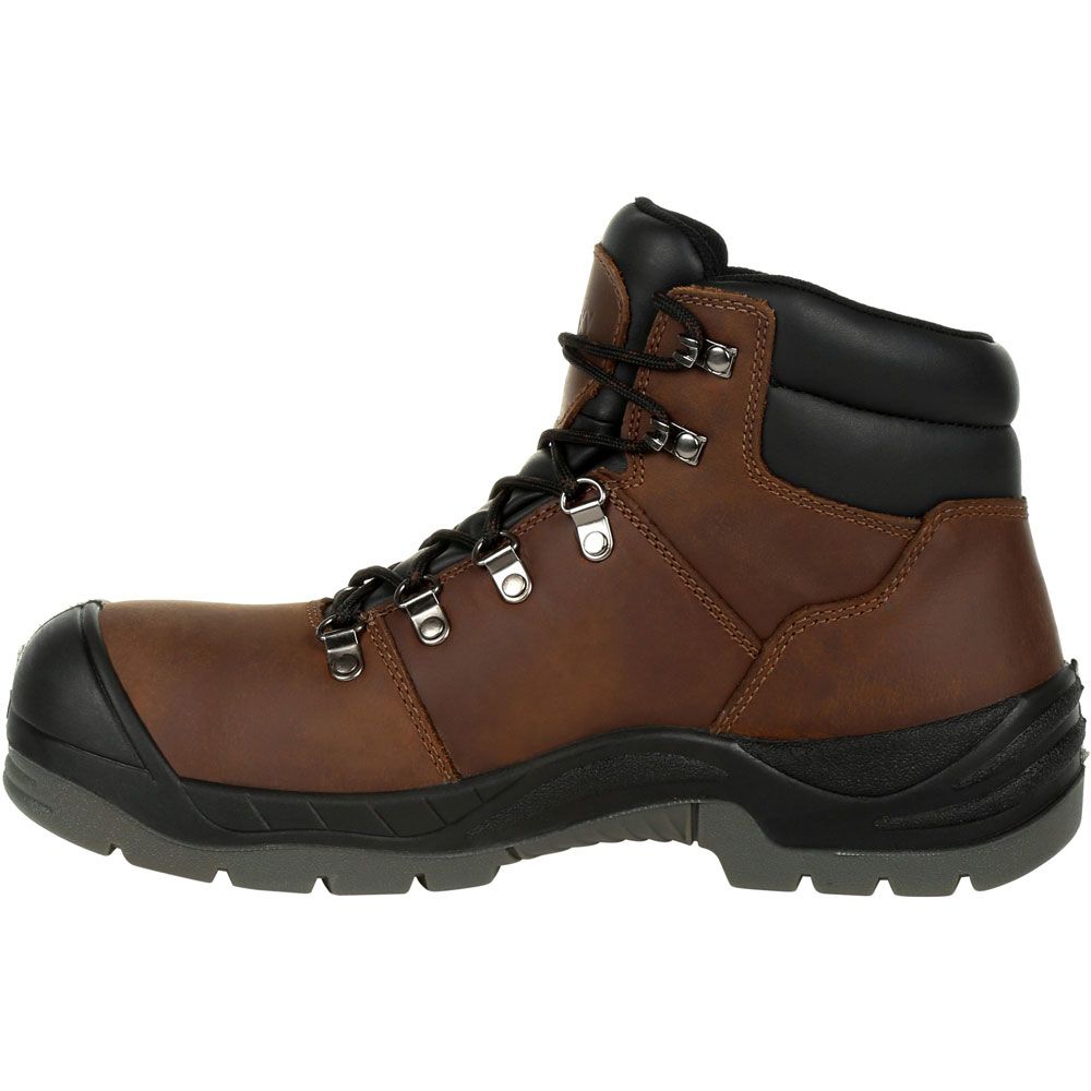 Rocky Worksmart Composite Toe Work Boots - Mens Brown Back View
