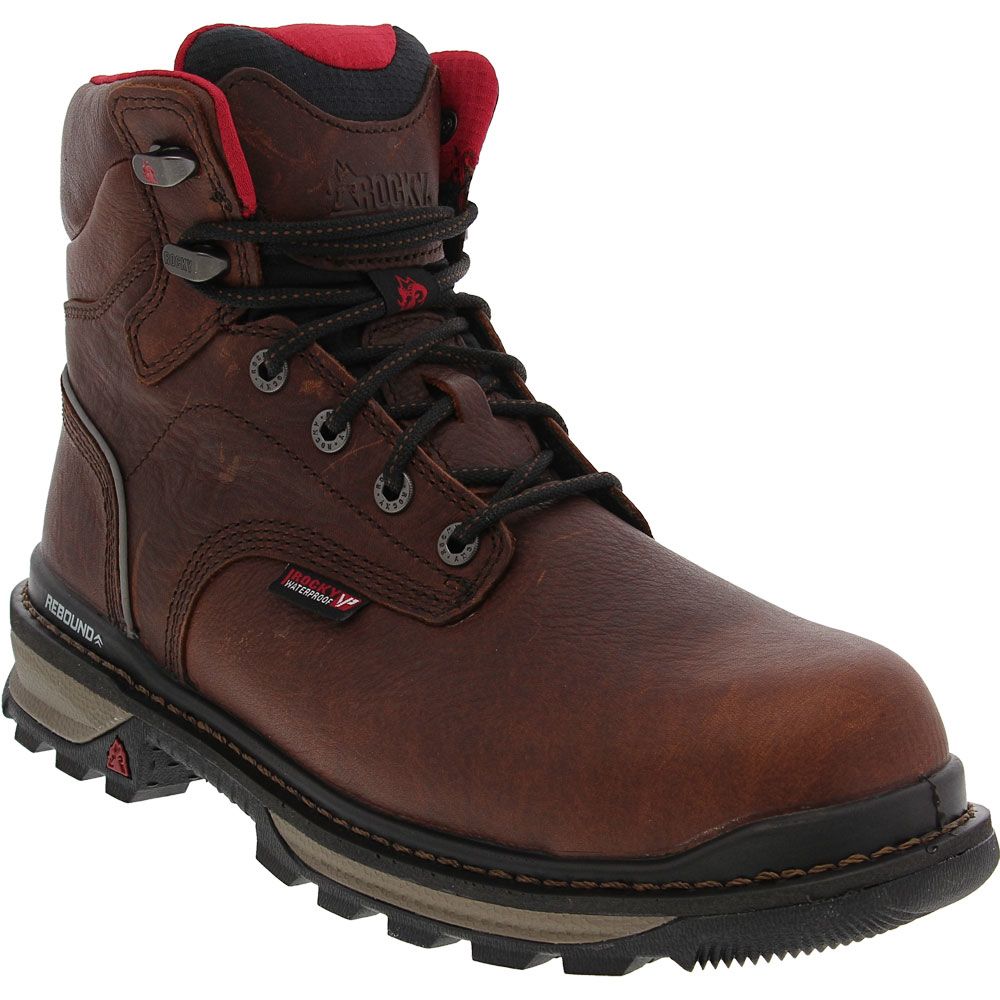 Rocky Rams Horn Composite Toe Work Boots - Mens Brown