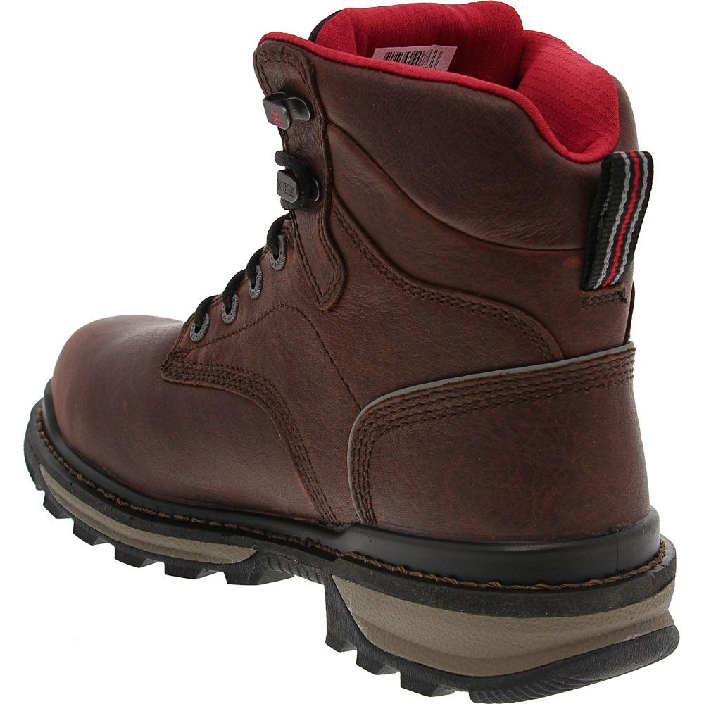 Rocky Rams Horn Composite Toe Work Boots - Mens Brown Back View