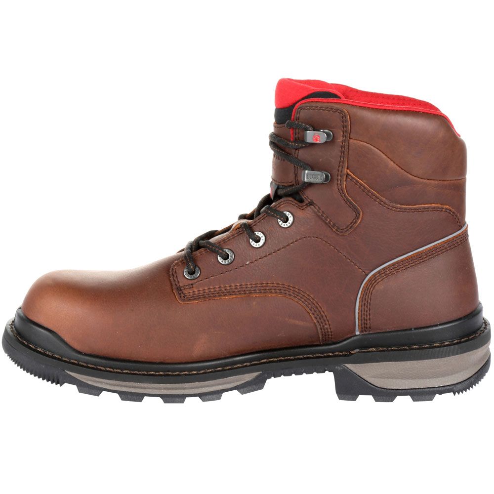 Rocky Rkk0259 Non-Safety Toe Work Boots - Mens Brown Back View