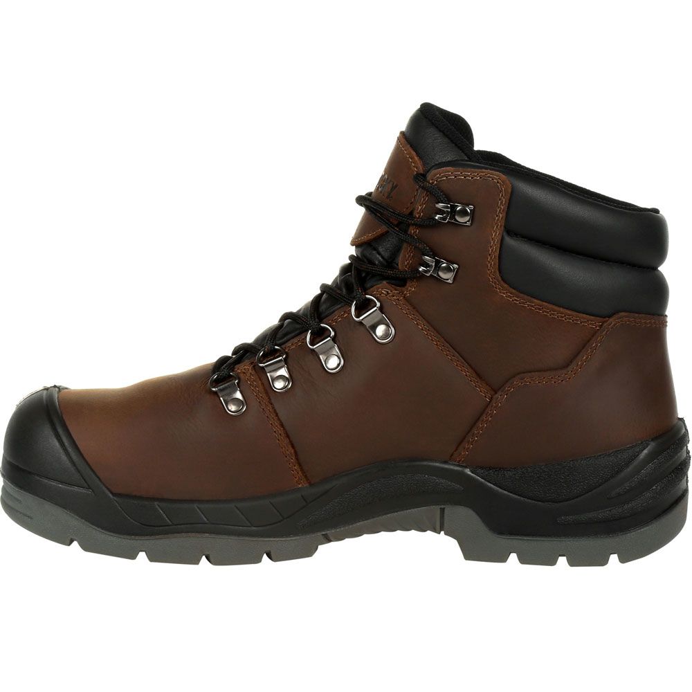 Rocky Rkk0266 Composite Toe Work Boots - Mens Brown Back View
