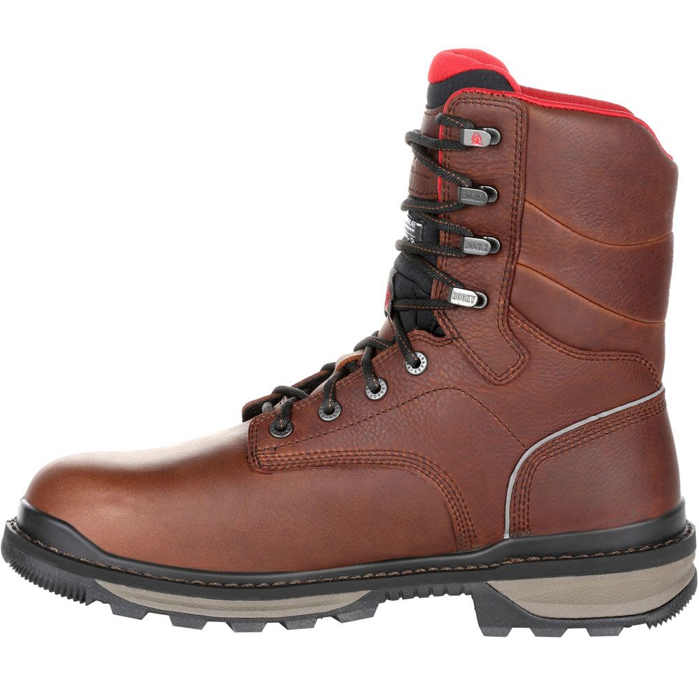 Rocky Rkk0284 Composite Toe Work Boots - Mens Brown Back View