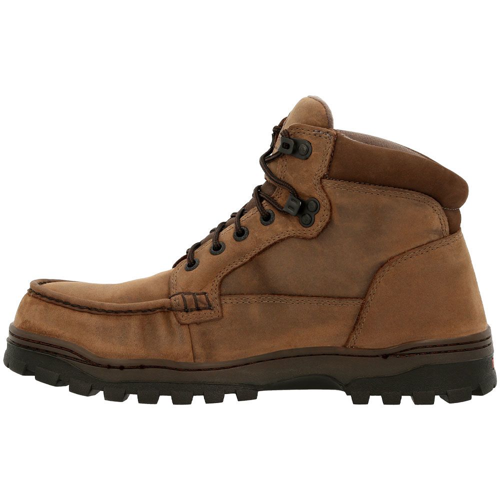 Rocky Outback RKK0335 Mens Safety Toe Work Boots Brown Back View