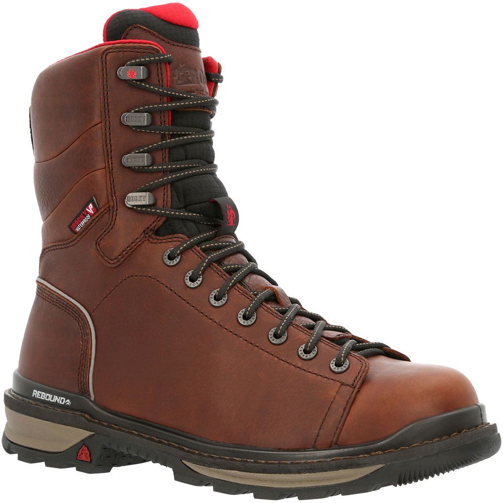 Rocky Rkk0352 Composite Toe Work Boots - Mens Dark Brown