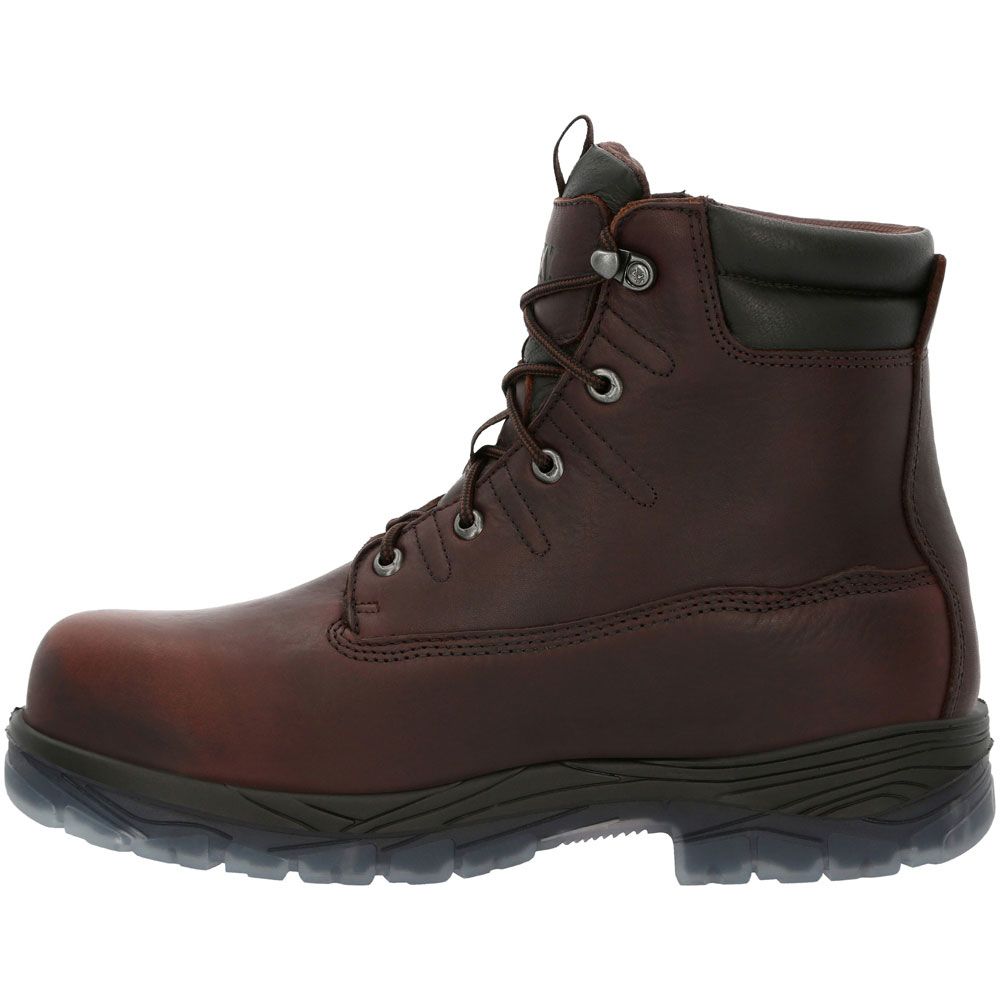 Rocky Rkk0356 Composite Toe Work Boots - Mens Brown Back View