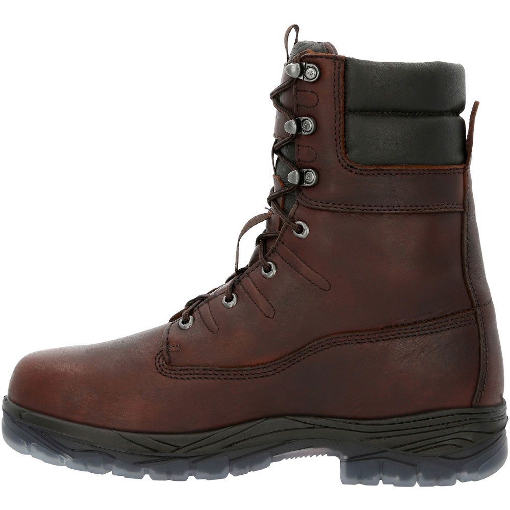 Rocky Forge RKK0359 Mens Non-Safety Toe Work Boots Brown Back View