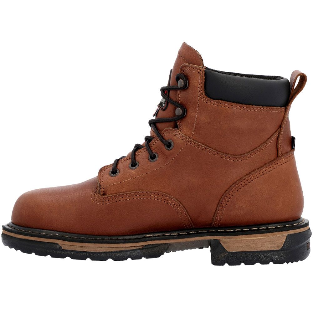 Rocky Ironclad RKK0361 Mens Non-Safety Toe Work Boots Brown Back View