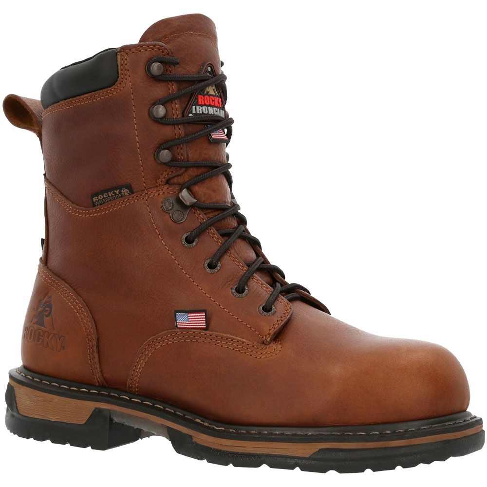 Rocky Rkk0363 Safety Toe Work Boots - Mens Brown