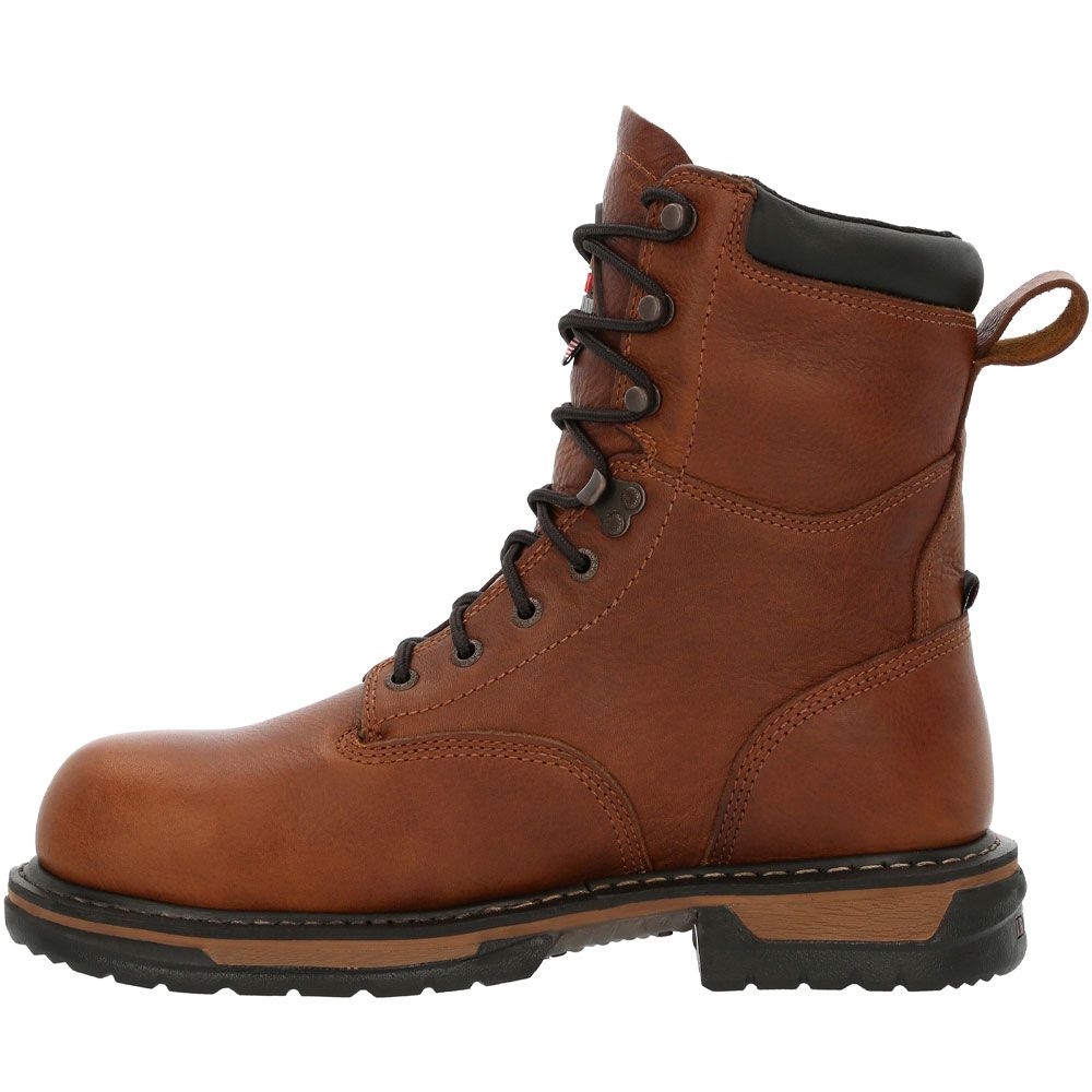 Rocky Rkk0363 Safety Toe Work Boots - Mens Brown Back View