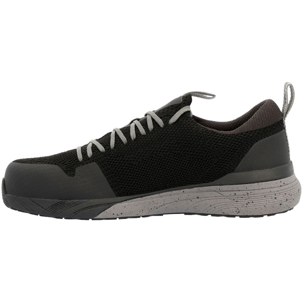 Rocky Industrial Athletix RKK0384 Mens Composite Toe Work Shoes Black Back View