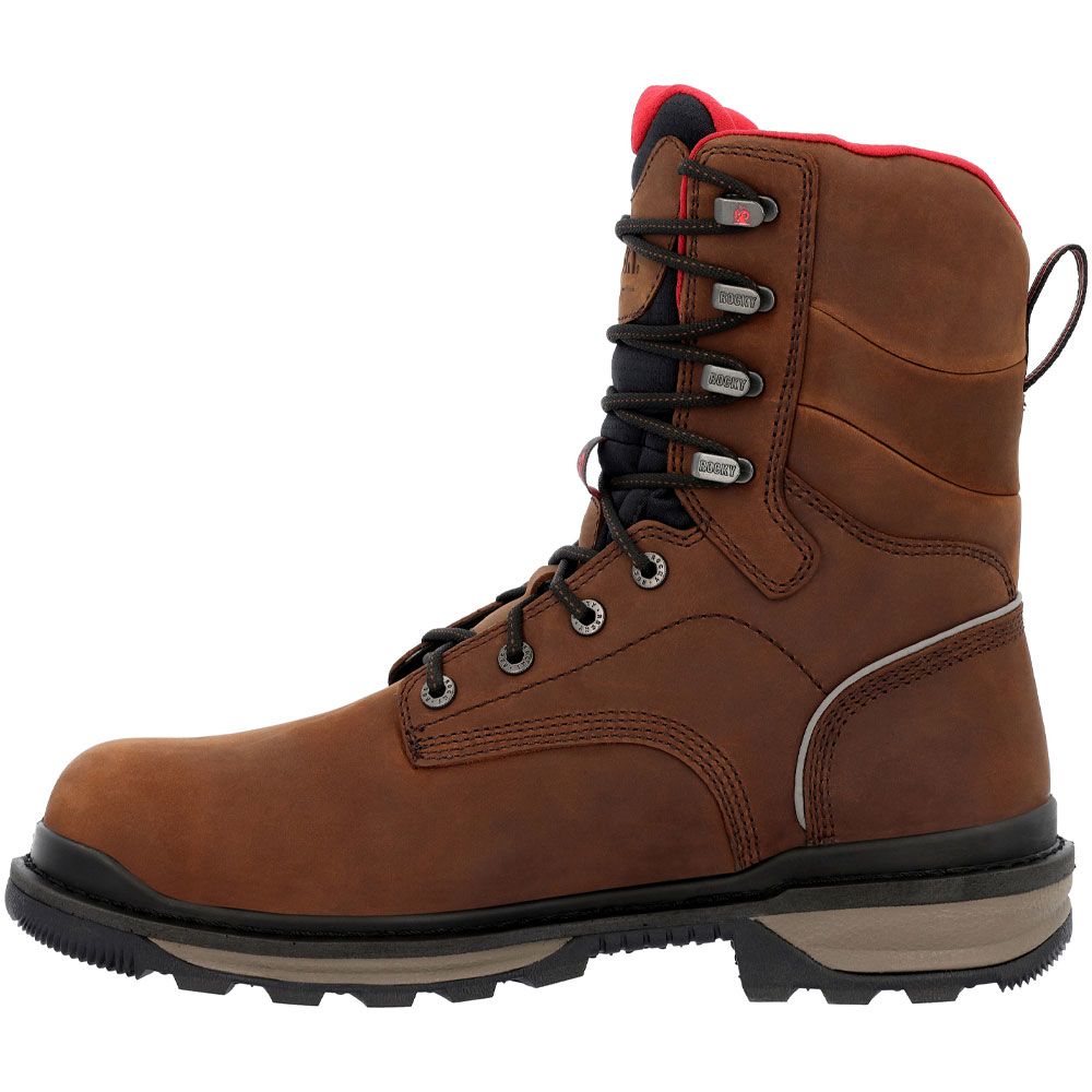 Rocky Rams Horn RKK0394 Composite Toe Work Boots - Mens Brown Back View
