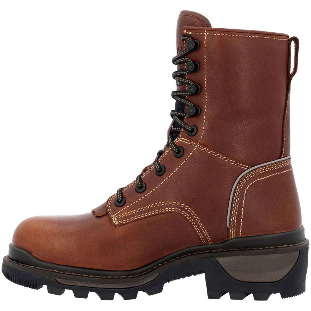 Rocky Rams Horn RKK0396 Mens Composite Toe Insulated Work Boots Brown Back View