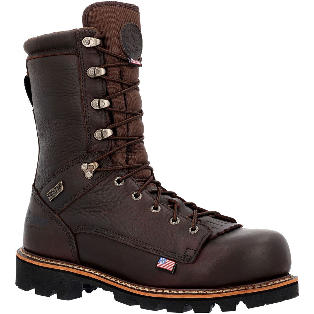 Rocky Rkk0399 Elk Stalker Wp Composite Toe Work Boots - Mens Dark Brown