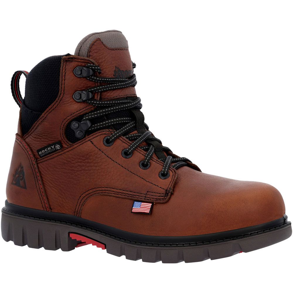Rocky Rkk0401 Worksmart 6 In Composite Toe Work Boots - Mens Brown