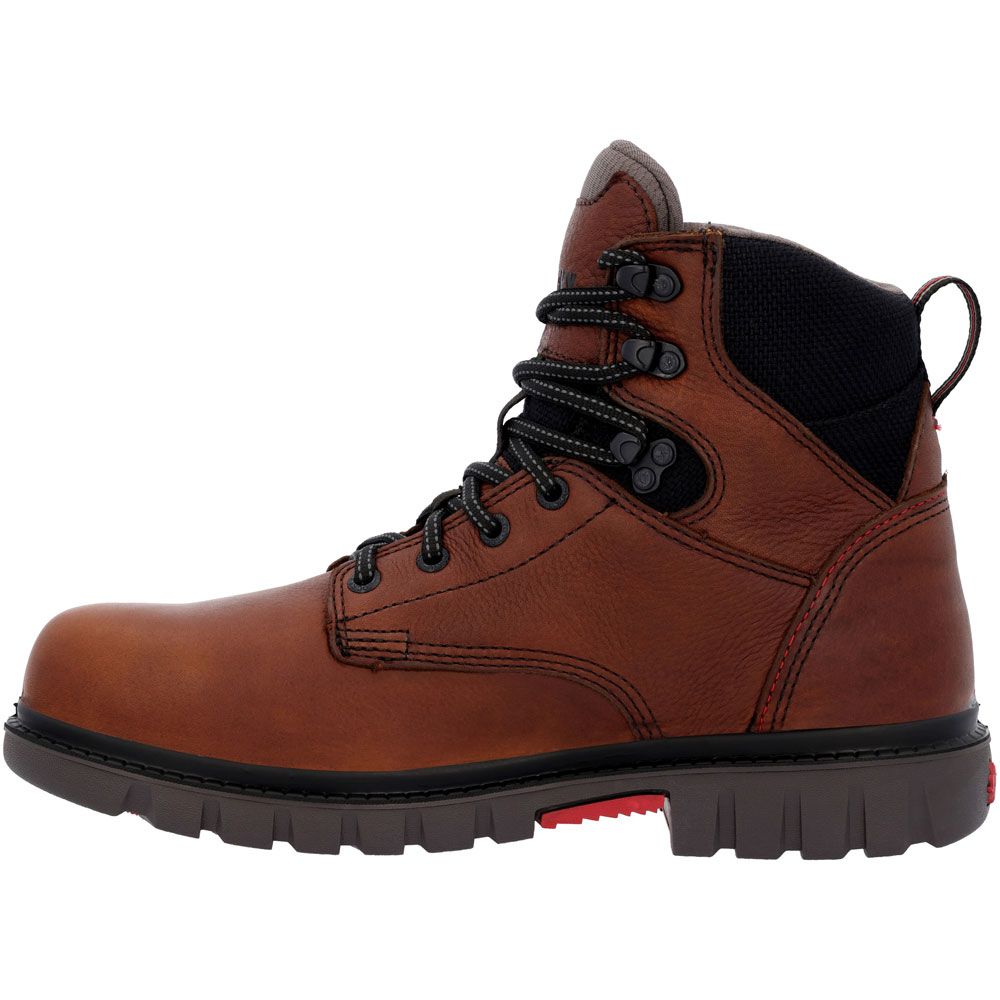 Rocky Rkk0401 Worksmart 6 In Composite Toe Work Boots - Mens Brown Back View
