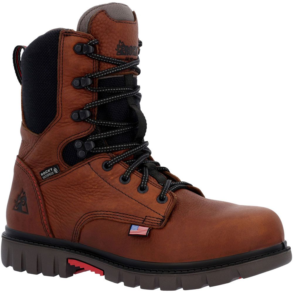 Rocky Rkk0403 Worksmart 8in Composite Toe Work Boots - Mens Brown