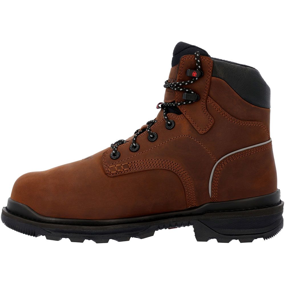 Rocky Rkk0440  Rams Horn Ct Composite Toe Work Boots - Mens Brown Back View