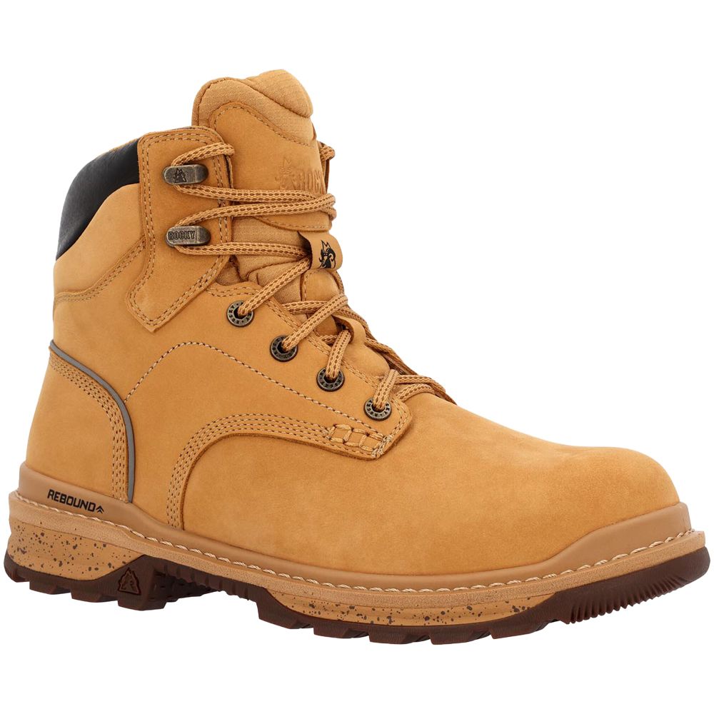 Rocky Rkk0442 Rams Horn Wp Non-Safety Toe Work Boots - Mens Wheat