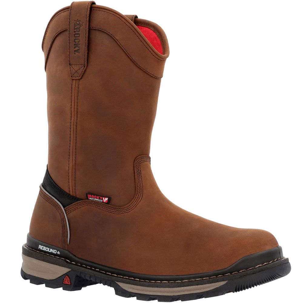 Rocky RKK0443 Rams Horn WP Composite Toe Work Boots - Mens Brown
