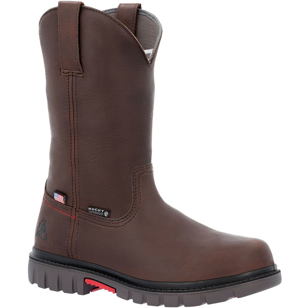 Rocky Worksmart RKK0453 11" Non-Safety Toe Work Boots - Mens Brown