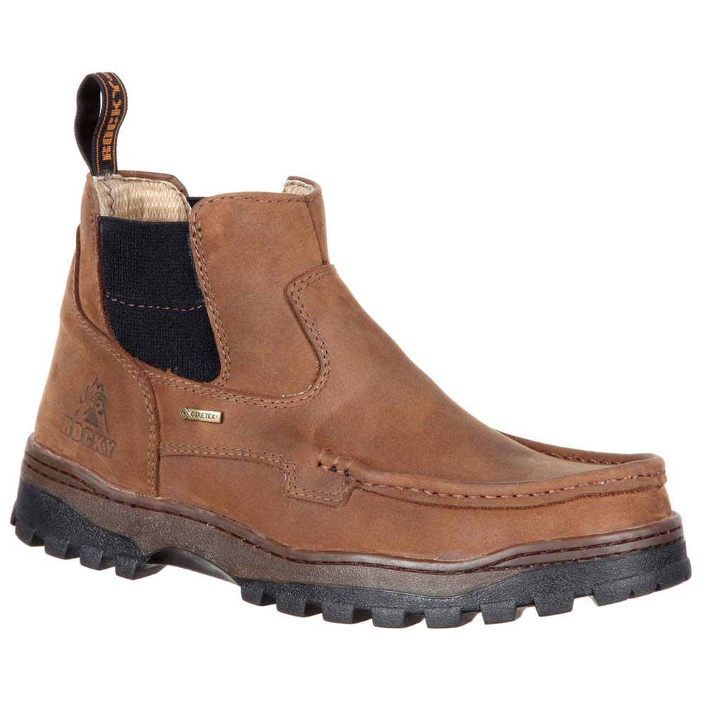Rocky Outback Non-Safety Toe Work Boots - Mens Brown