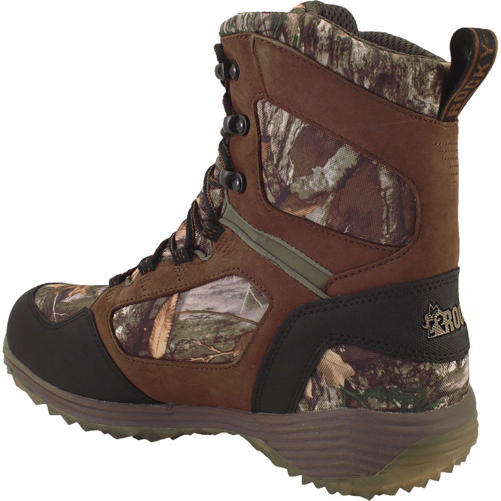 Rocky Broadhead Ex 800G Winter Boots - Mens Camouflage Back View