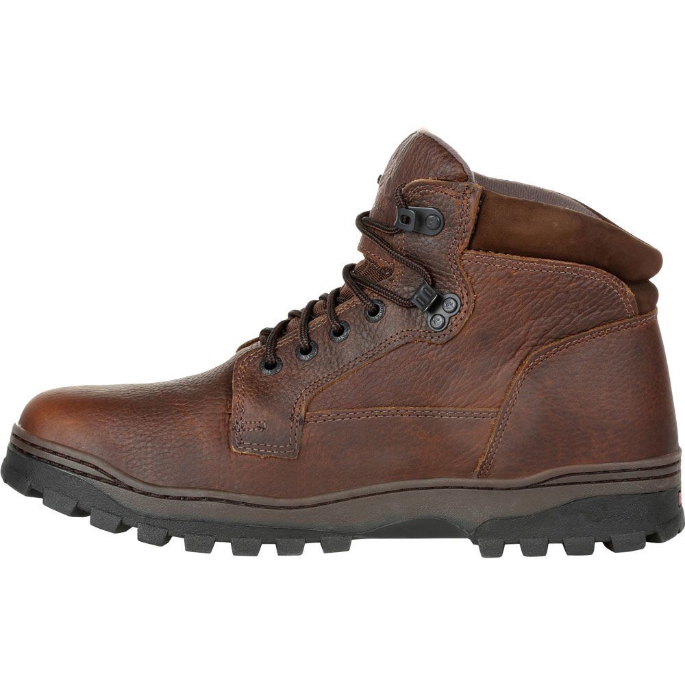 Rocky Outback Winter Boots - Mens Brown Back View