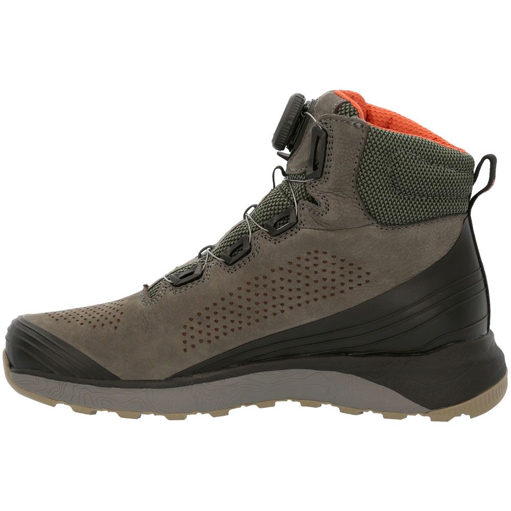 Rocky Summit Elite Event RKS0542 Mens Non-Safety Toe Work Boots Charcoal Back View