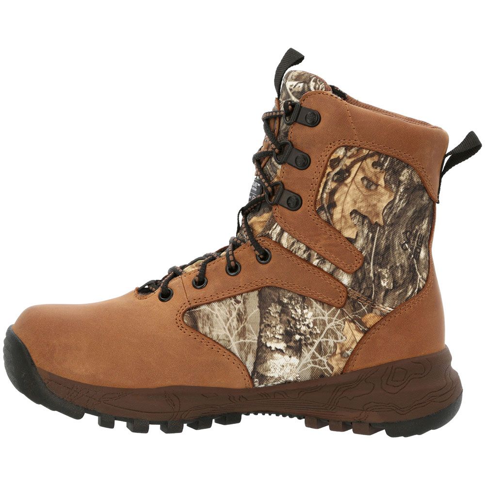 Rocky Spike RKS0543Y Big Kids Winter Boots Chocolate Realtree Edge Back View