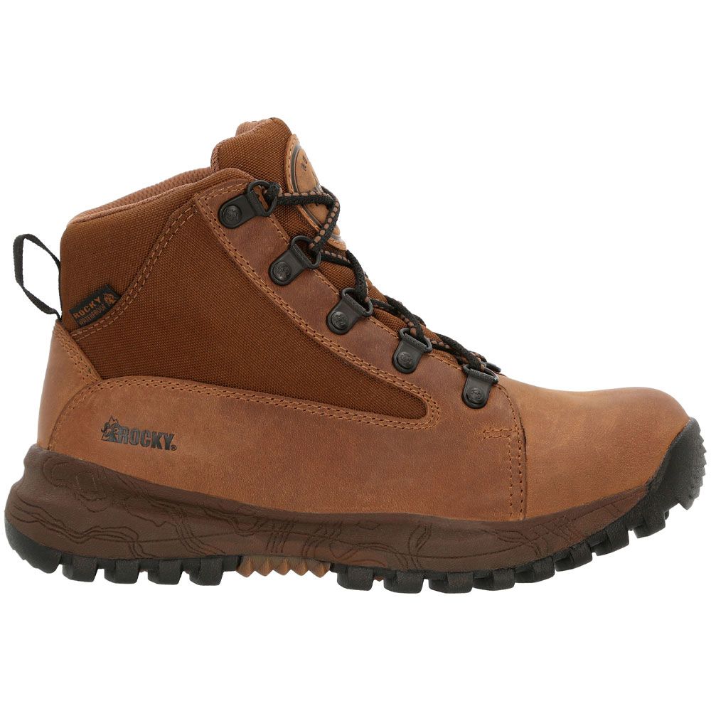 Rocky Spike RKS0544C Boys Hiking Boots Bark Brown Side View