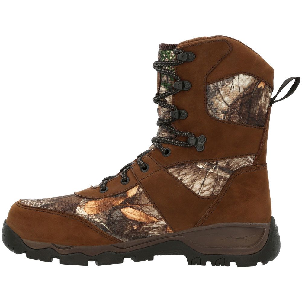 Rocky Red Mountain 800G RKS0547 Mens Winter Boots Realtree Edge Back View