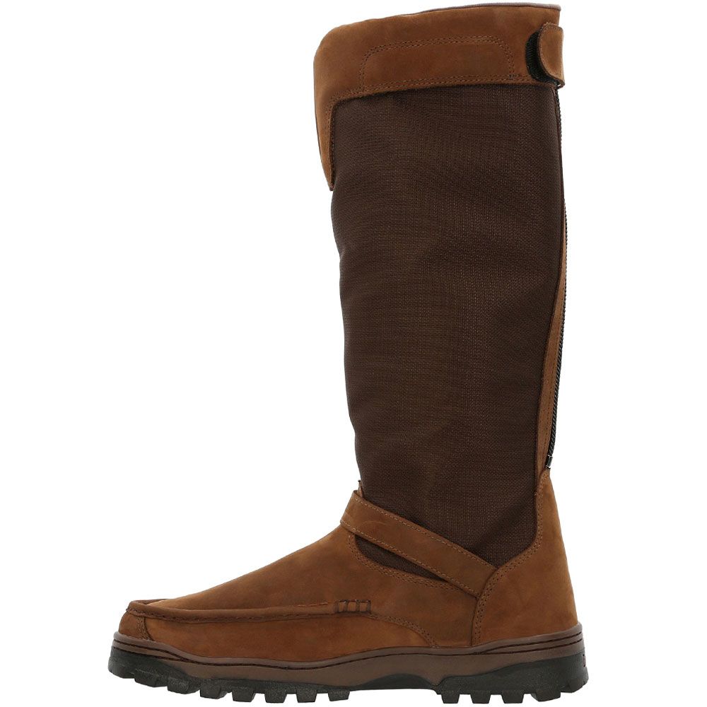 Rocky Outback RKS0550 Mens Outdoor Snake Boots Brown Back View